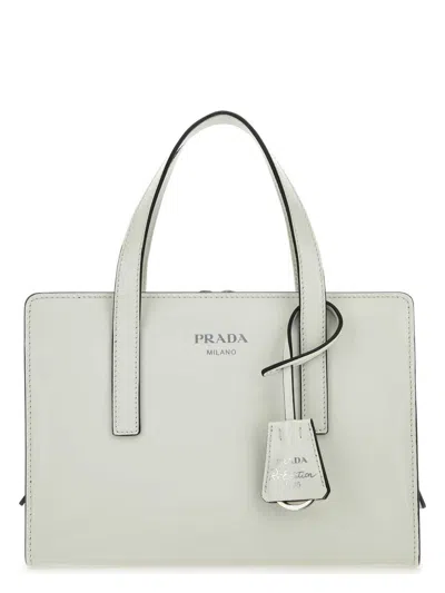 PRADA WOMEN'S IVORY LEATHER RE-EDITION 1995 HANDBAG