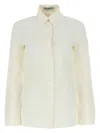 Prada Ivory Paper And Viscose Shirt