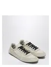 Prada Women Ivory Re-nylon And Suede Collapse Sneakers
