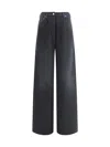 Prada Jeans Woman Black In Gray