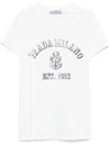 Prada Stamped Logo Crew Neck T-shirt