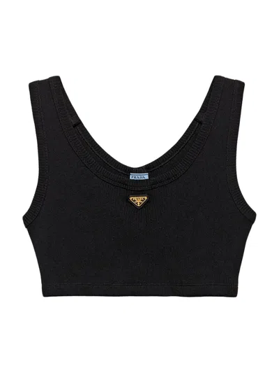 PRADA WOMEN'S JERSEY TOP