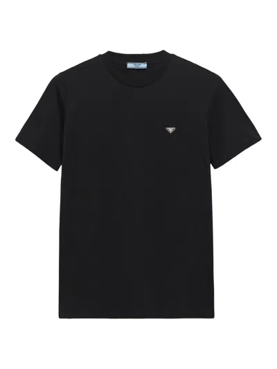 Prada Women's Jersey T-shirt In Black
