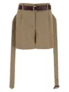 Prada Women's Khaki Twill Shorts