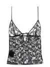 Prada Black Lace Top In Black