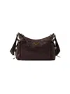 Prada Women's Large Explore Nappa Leather Shoulder Bag In Brown