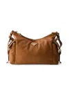 Prada Women's Large Explore Nappa Leather Shoulder Bag In Brown