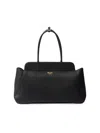 Prada Women's Large Leather Tote Bag In Black