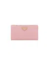 Prada Women's Large Saffiano Leather Wallet In Pink