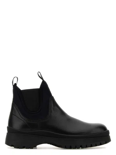 Prada Women's Leather Ankle Boots