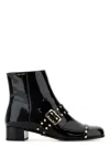 Prada Patent Leather Ankle Boots