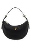 Prada Curved Shape Top Handle Gold-tone Hardware Handbag