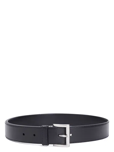 Prada Women's Leather Belt In Black