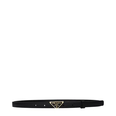 Prada Women's Leather Belt Black