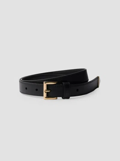 Prada Women's Leather Belt In Black