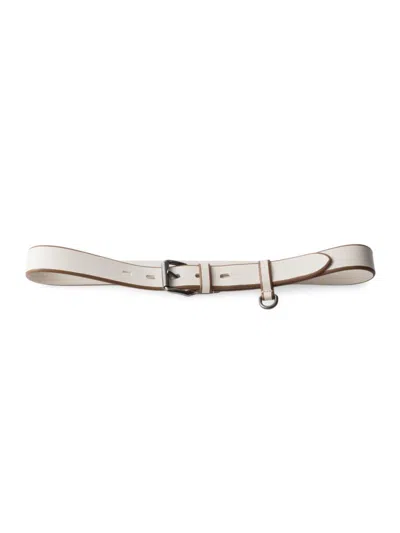 Prada Women's Leather Belt In Sand