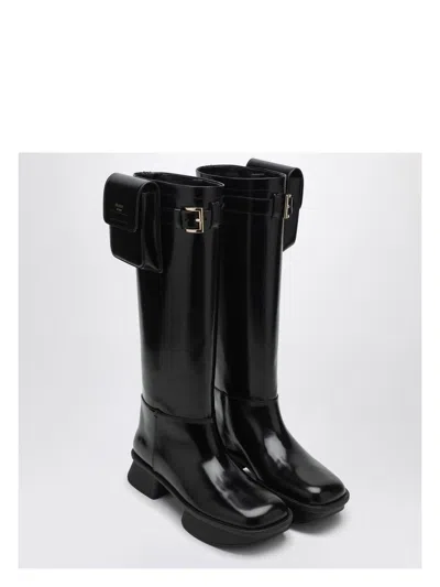 Prada Women's Leather Boot With Pouch