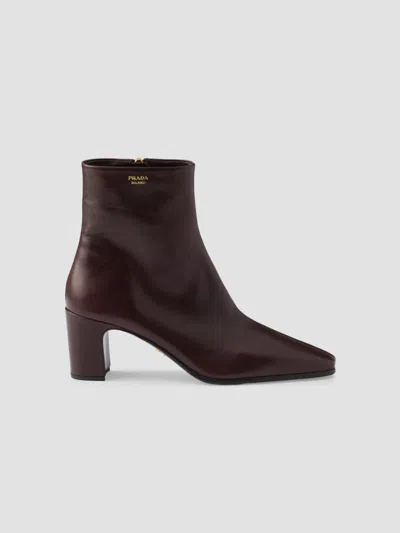 PRADA WOMEN'S LEATHER BOOTIES