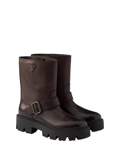 PRADA WOMEN'S LEATHER BOOTIES