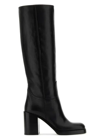 PRADA WOMEN'S LEATHER BOOTS