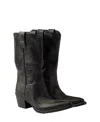 Prada Pointed Toe Boots In Black