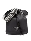 Prada Women's Leather Bucket Bag In Black