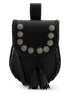 Prada Black Leather Crossbody Bag In Black