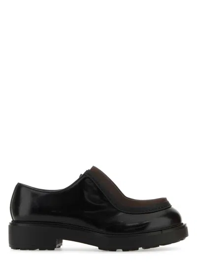 Prada Women's Leather Diapason Lace-up Shoes