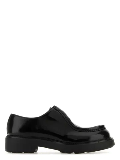 Prada Women's Leather Diapason Lace-up Shoes