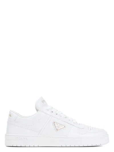 PRADA WOMEN'S LEATHER DOWNTOWN SNEAKERS