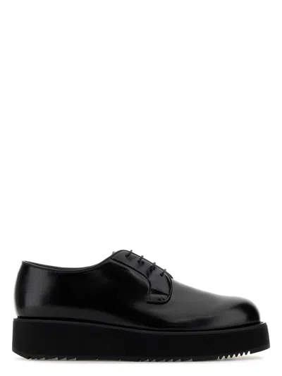 Prada Women's Leather Lace-up Shoes