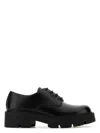 Prada Monolith Brushed Leather Lace-up Shoes