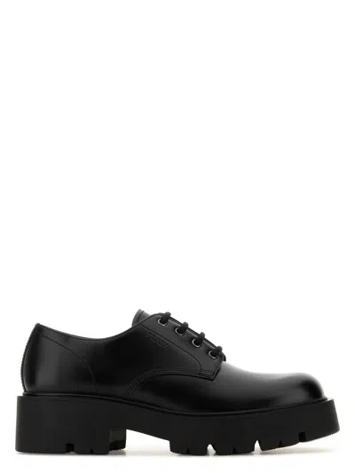 PRADA WOMEN'S LEATHER LACE-UP SHOES
