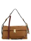 Prada Soft Sound Large Caramel Bag With Charms