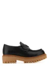 Prada Black Leather Loafers