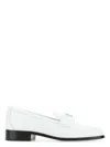 Prada Mocassini In Pelle Bianca  Donna