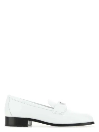 PRADA WOMEN'S LEATHER LOAFERS