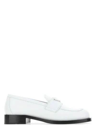 PRADA WOMEN'S LEATHER LOAFERS