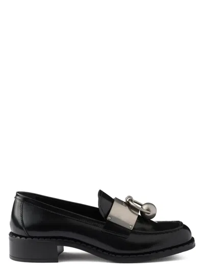 PRADA WOMEN'S LEATHER LOAFERS