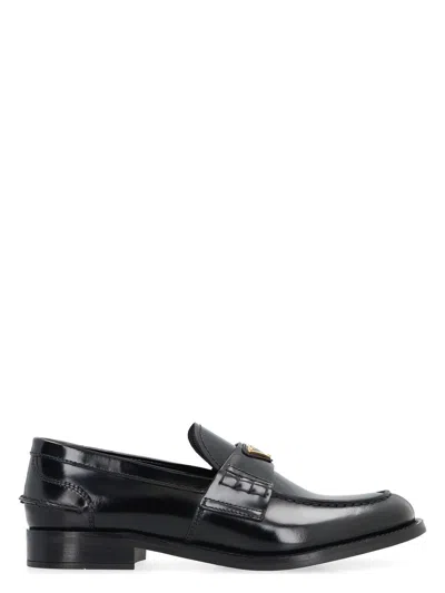 PRADA WOMEN'S LEATHER LOAFERS