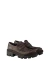 Prada Leather Loafers In Brown