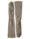 Prada Lederhandschuhe In Neutral