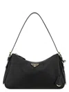 Prada Medium Aimee Zip Leather Shoulder Bag