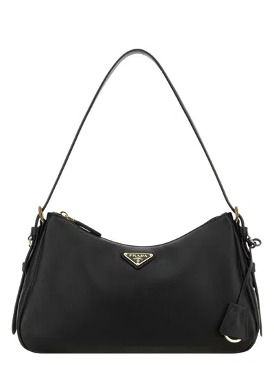 Prada Black Aimee Medium Shoulder Bag