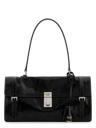 PRADA WOMEN'S LEATHER MEDIUM HANDBAG