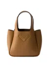 Prada Women's Leather Mini Top Handle Bag In Brown