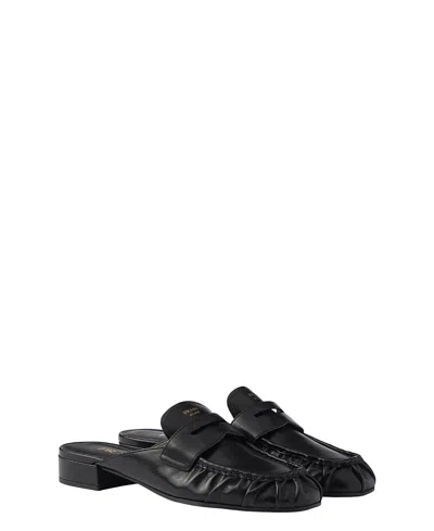 Prada Women's Leather Mules In Black