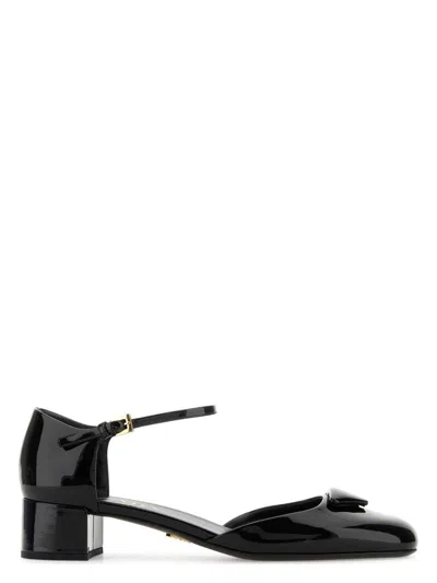 PRADA WOMEN'S LEATHER PUMPS