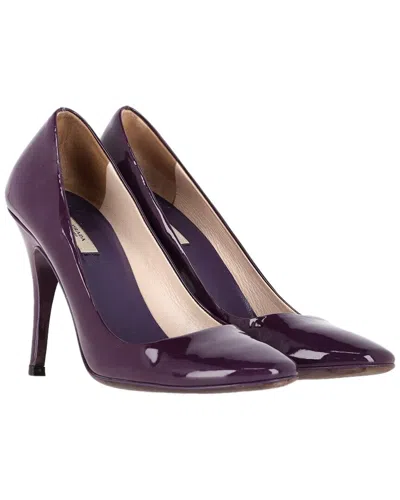 PRADA PRADA WOMEN'S LEATHER ROUND-TOE PUMP (AUTHENTIC PRE-LOVED)