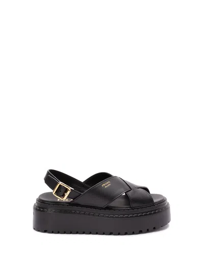 Prada Women Leather Sandals
